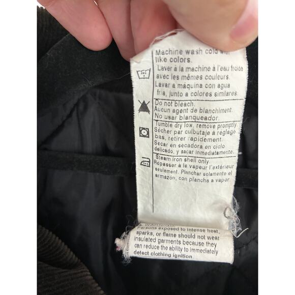 Vintage Carhartt Chore Coat Men's Large Tall Black Quilted Outdoor Workwear - Picture 4 of 7